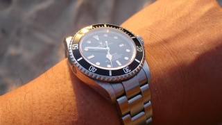 rolex on a wrist after a rolex watch repair